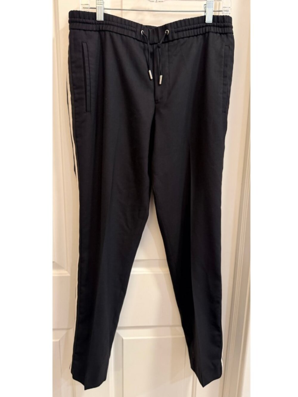 The Kooples Paris Tapered Drawstring Wool Blend Pants Size 50